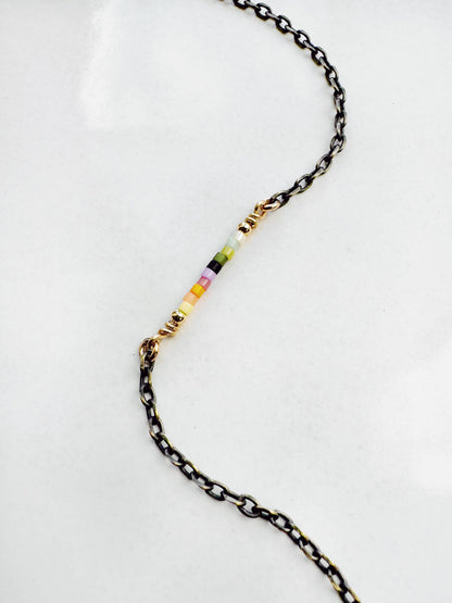 Beaded Bracelet - Andromeda Ombre Glass Beads