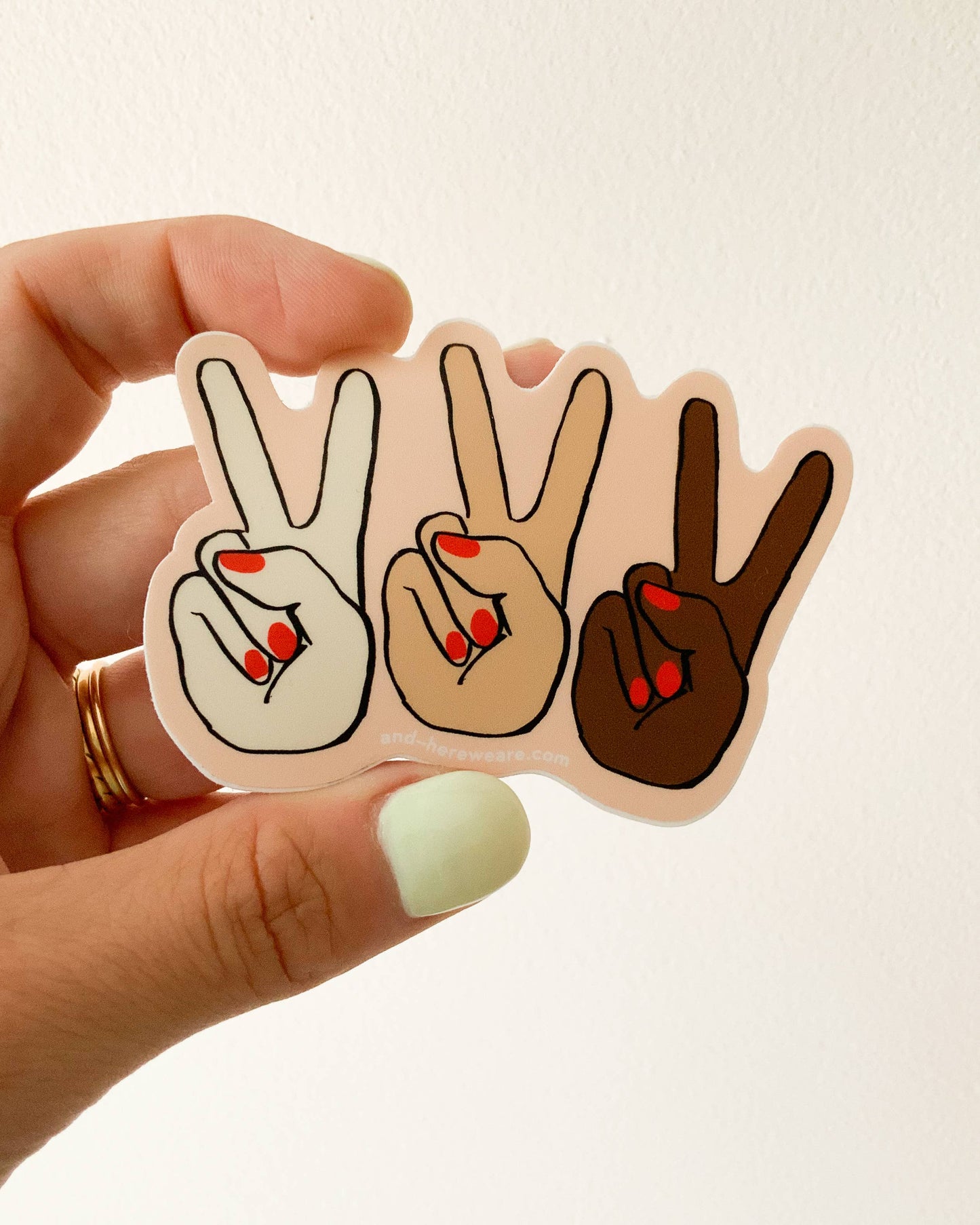 Peace Hands - Vinyl Sticker