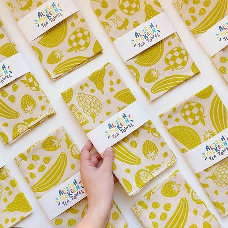 Cotton Tea Towel - Fruit