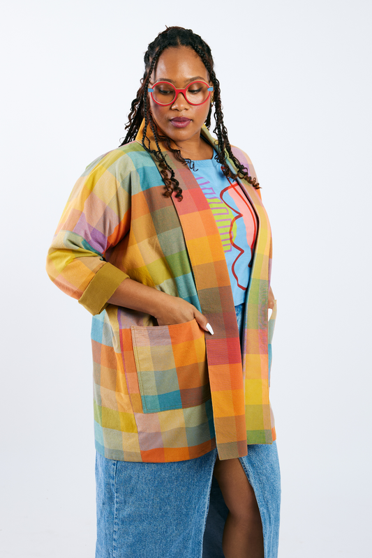 Open Front Cardigan Jacket - Golden Hour