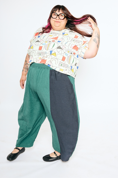 Grown-up Statement Pants - Mossy