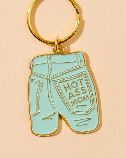 Mom Jeans Enamel Keychain