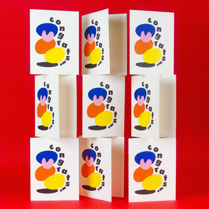 Abstract Shapes Congrats Card