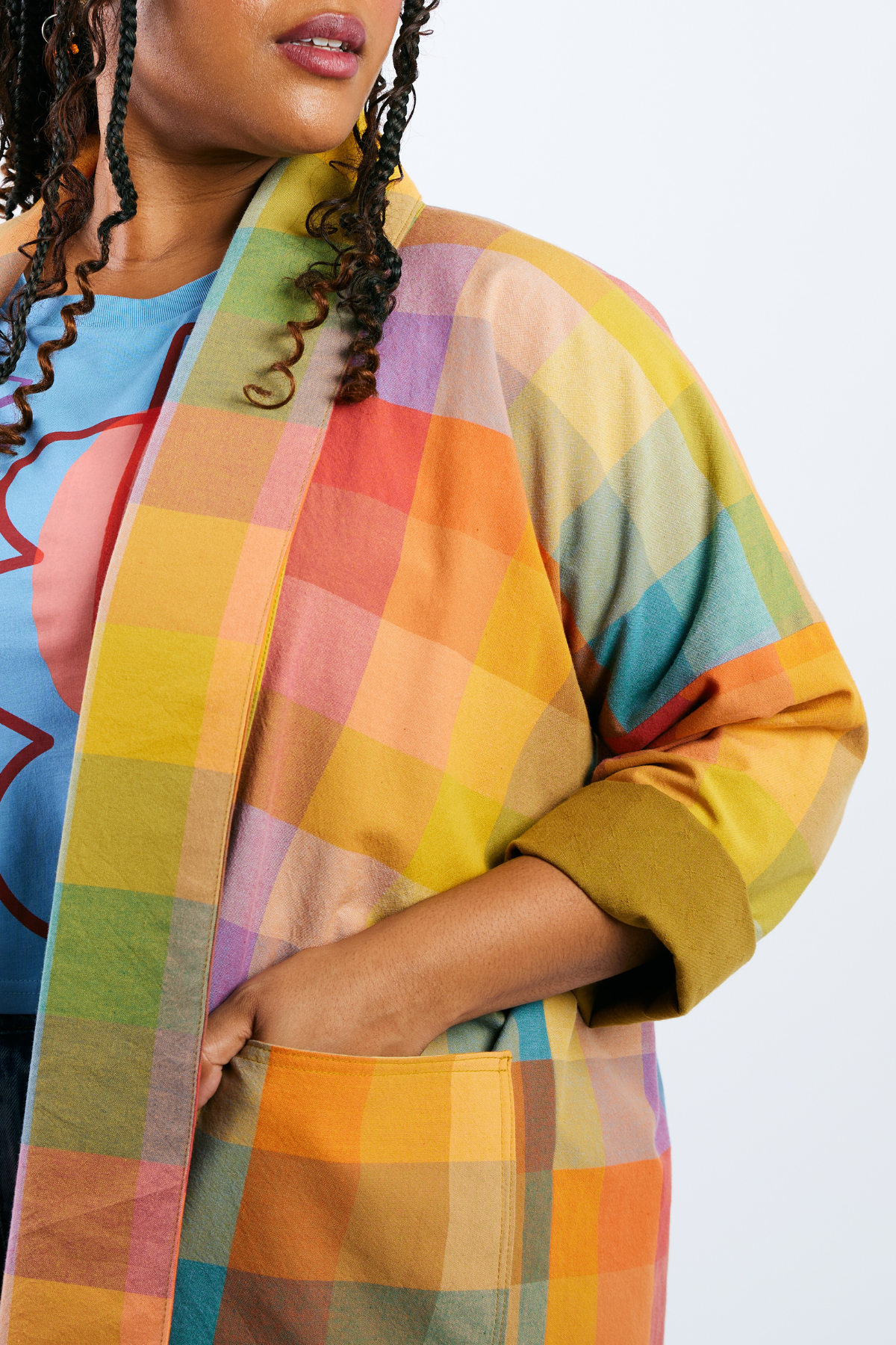 Open Front Cardigan Jacket - Golden Hour