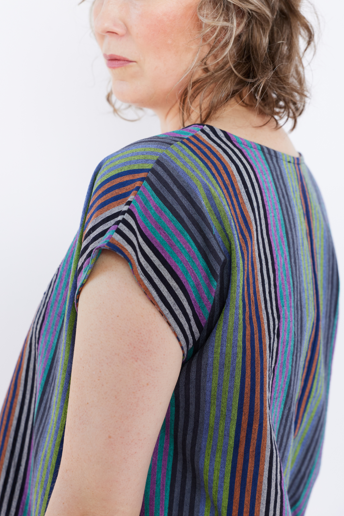 Grown-up Box Top - Moody Stripes