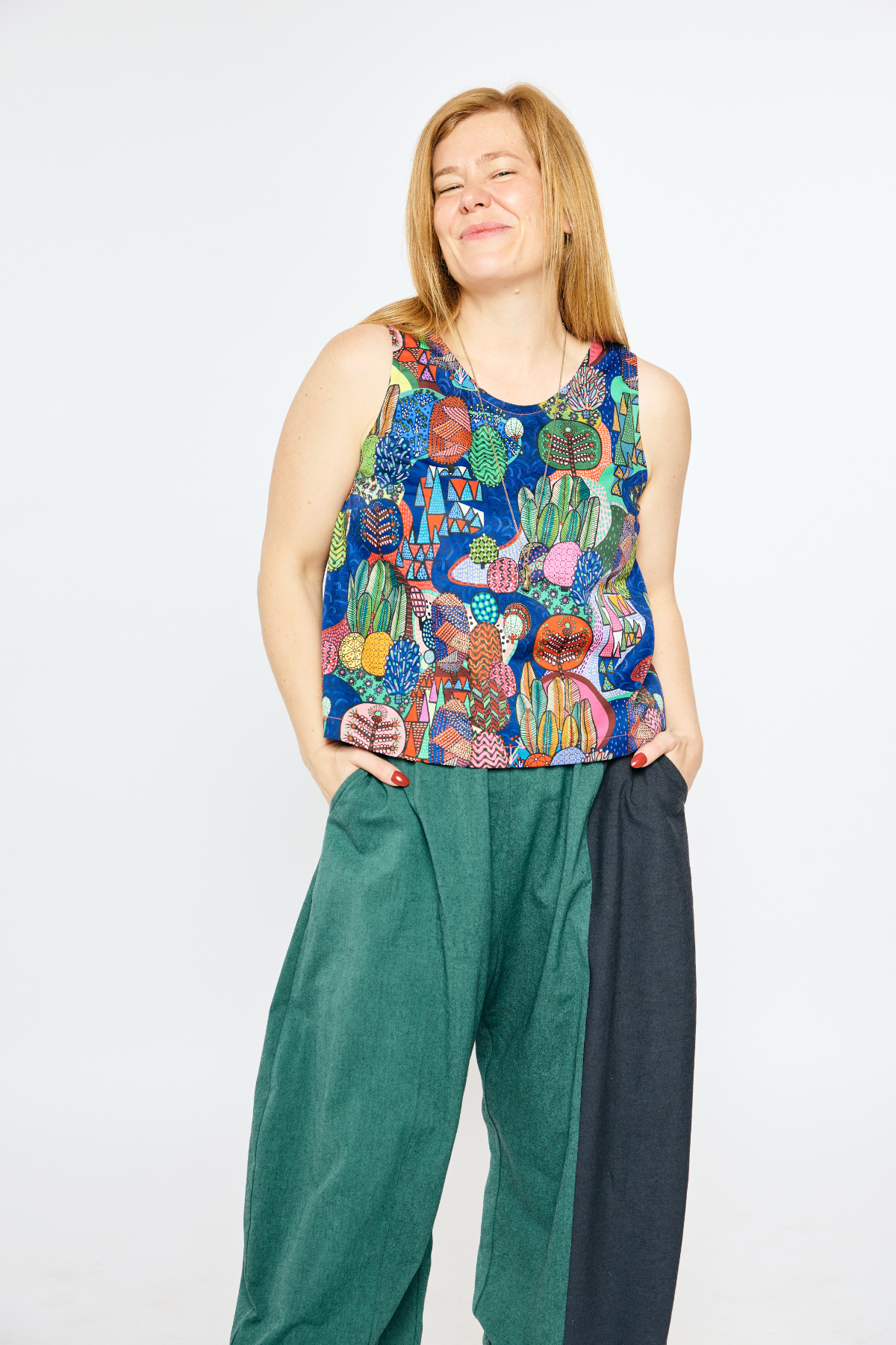 Grown-up Statement Pants - Mossy