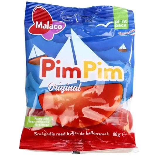 Malaco PimPim - Raspberry Boat Candy
