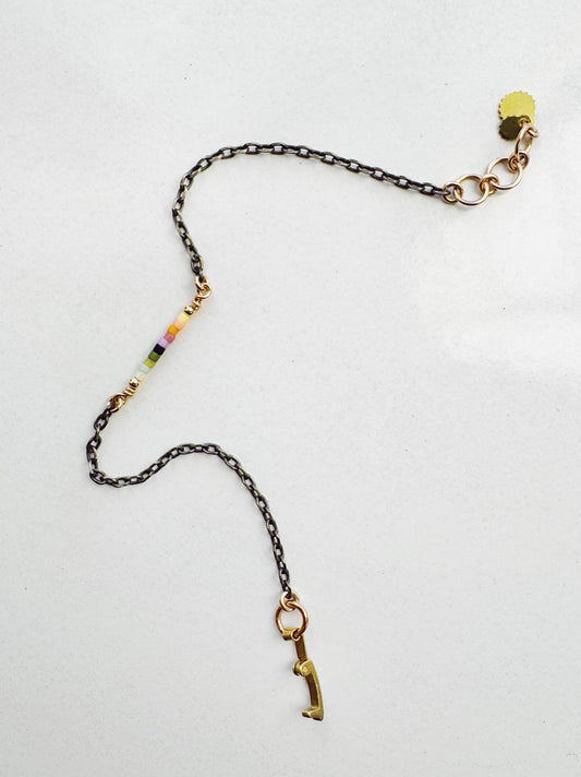 Beaded Bracelet - Andromeda Ombre Glass Beads