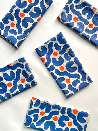 Cotton Tea Towel - Blobs