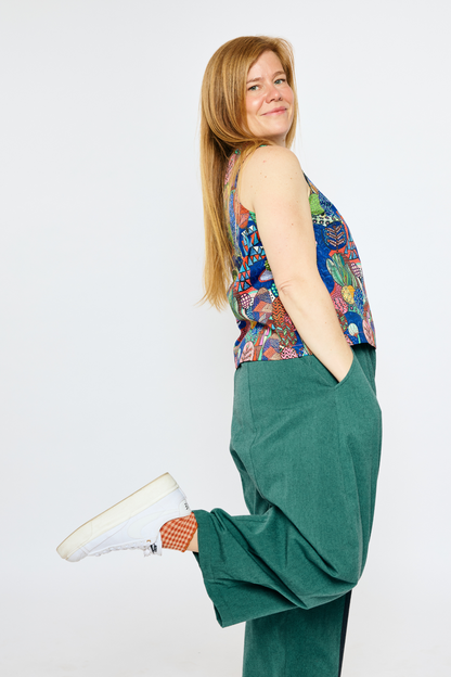 Grown-up Statement Pants - Mossy