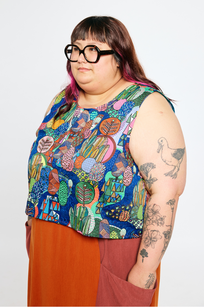 Grown-up Cotton Tank - Hinoki