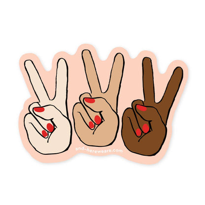 Peace Hands - Vinyl Sticker