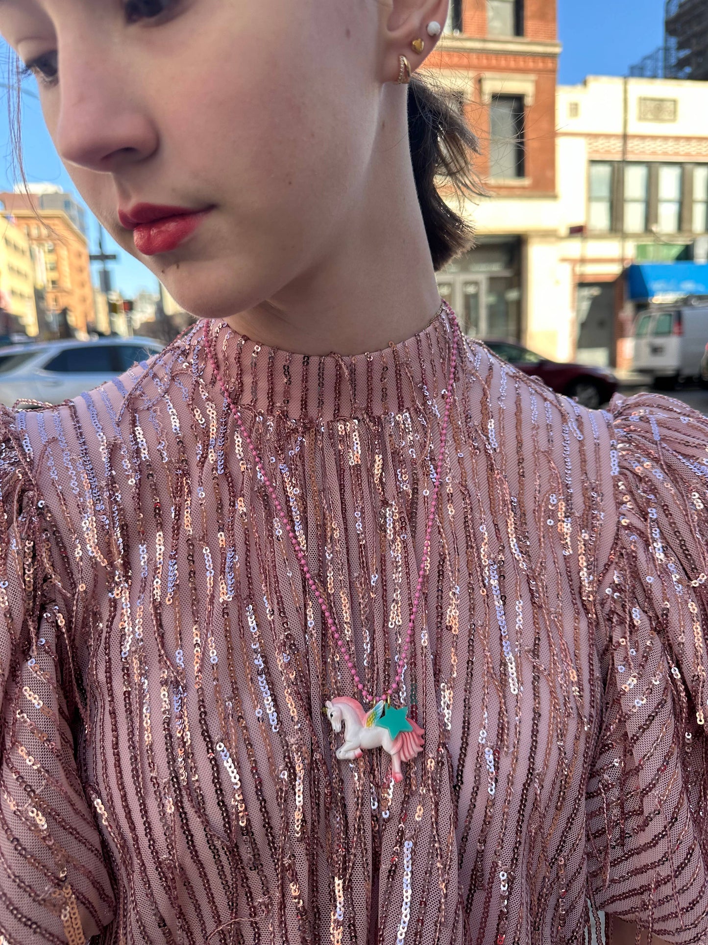 Rainbow Unicorn Necklace