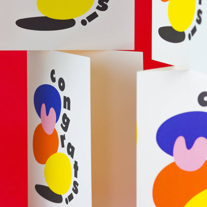 Abstract Shapes Congrats Card