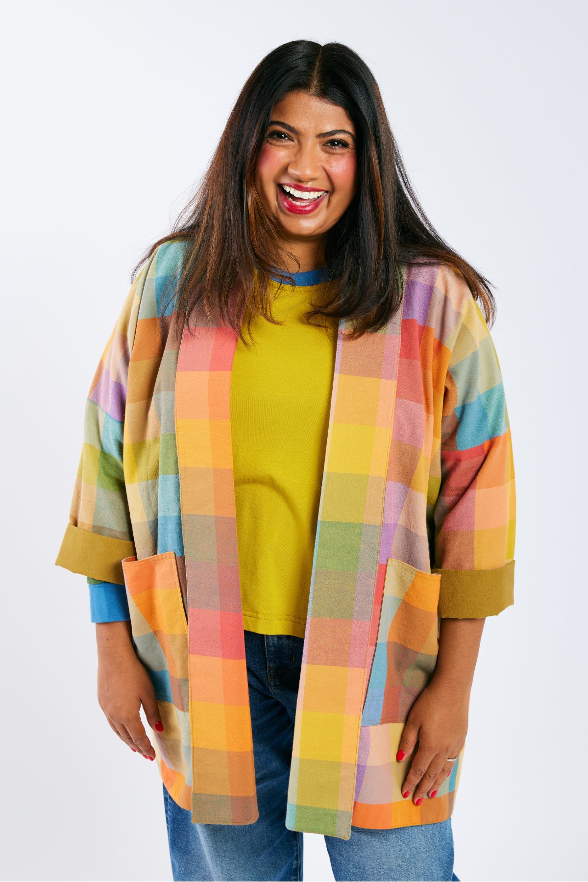 Open Front Cardigan Jacket - Golden Hour