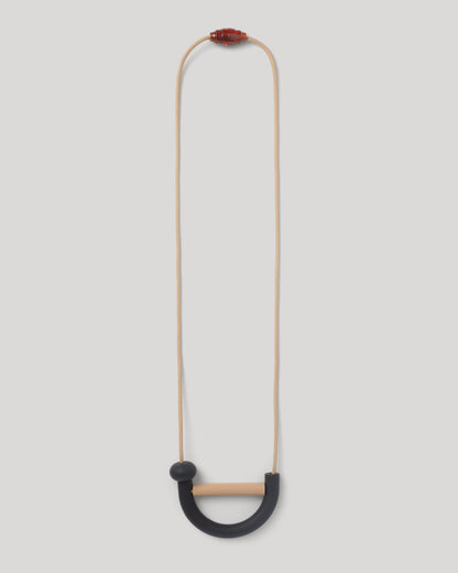 Charcoal Arch Teething Necklace