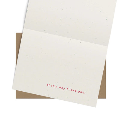 You're So Weird - Love Card