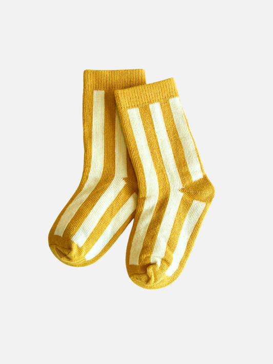 Baby & Kid Stripe Sock: Marigold