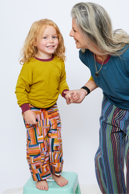 Toddler & Kid Elastic Waist Pants - Desert