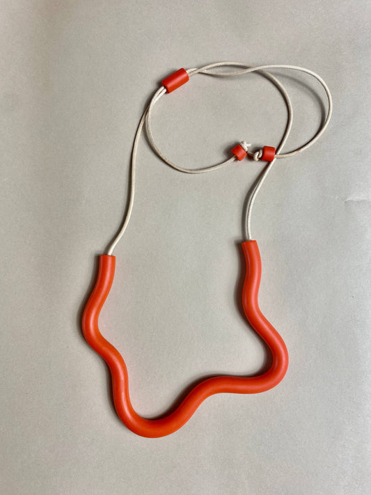 Organic Form Necklace - Poppy