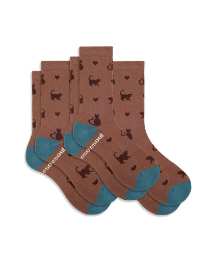 Organic Cotton Grown-up Socks - Cats!