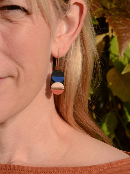 Abacus Earrings - mauve·pink·peony