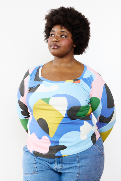 Organic Grown-up Fitted Top - Circus