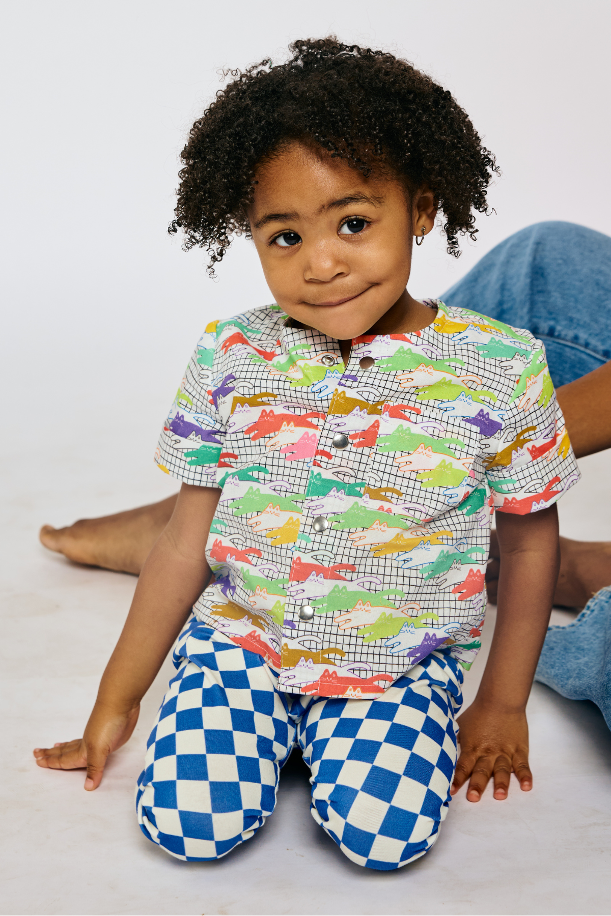 Toddler & Kid Shirt - Neon Cats