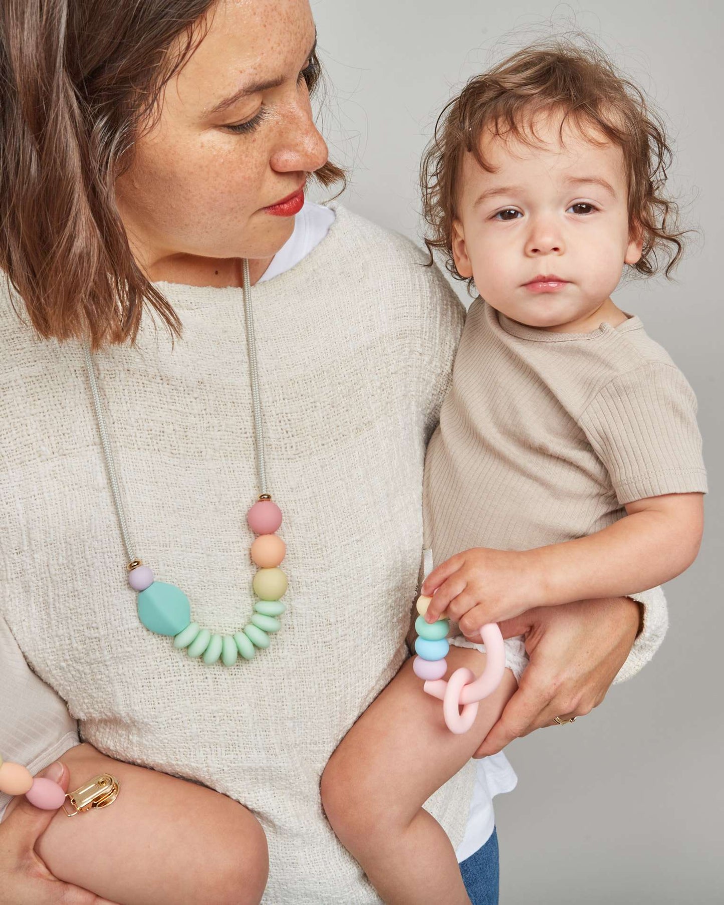 Rainbow Signature Teething Necklace
