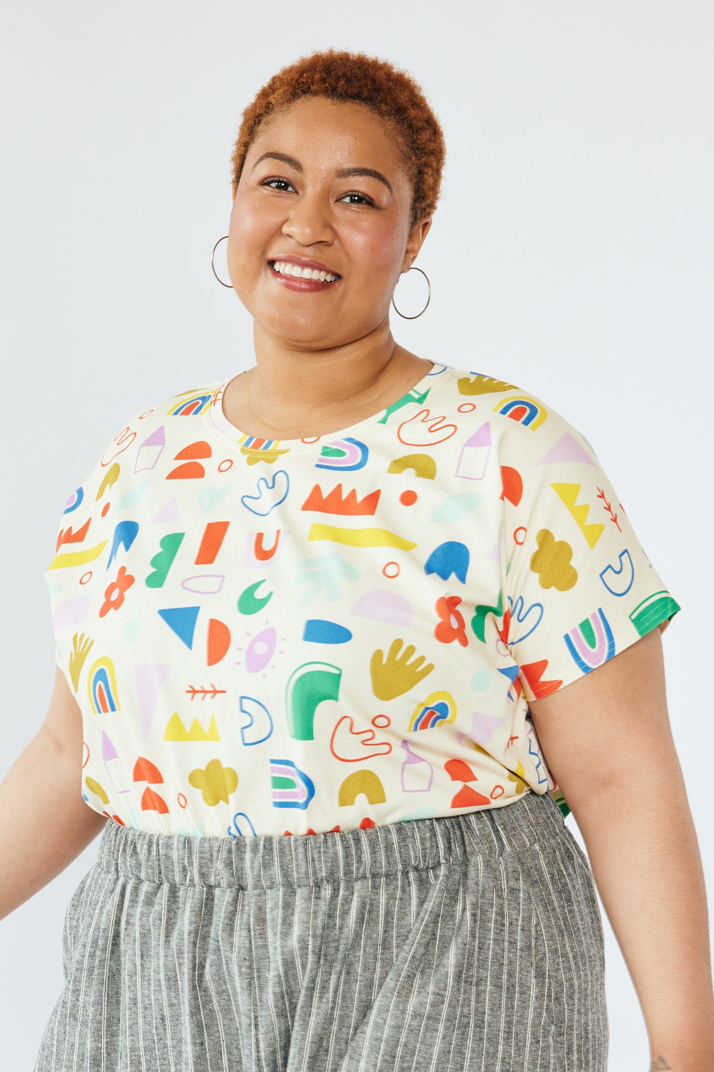 Short Sleeve Organic Every Day Top - Doodles