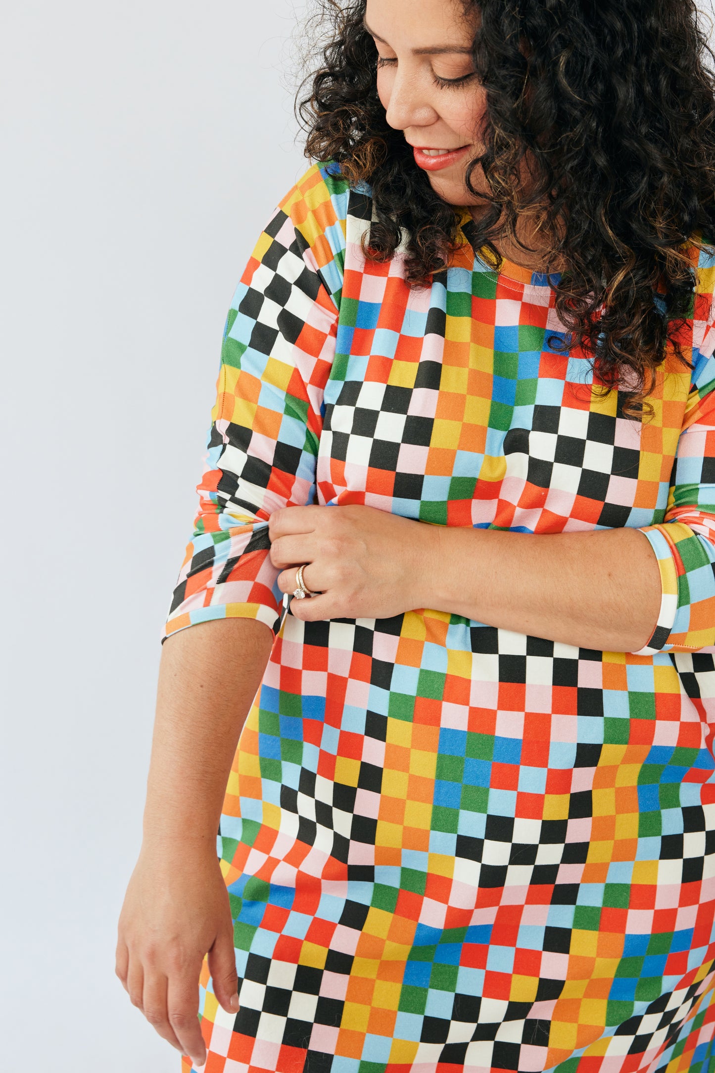 Organic Every Day Dress - Circus Checkers