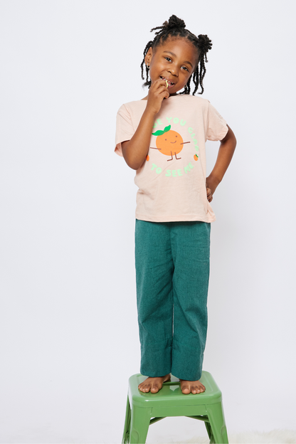 Toddler & Kid Elastic Waist Pants - Forest Green