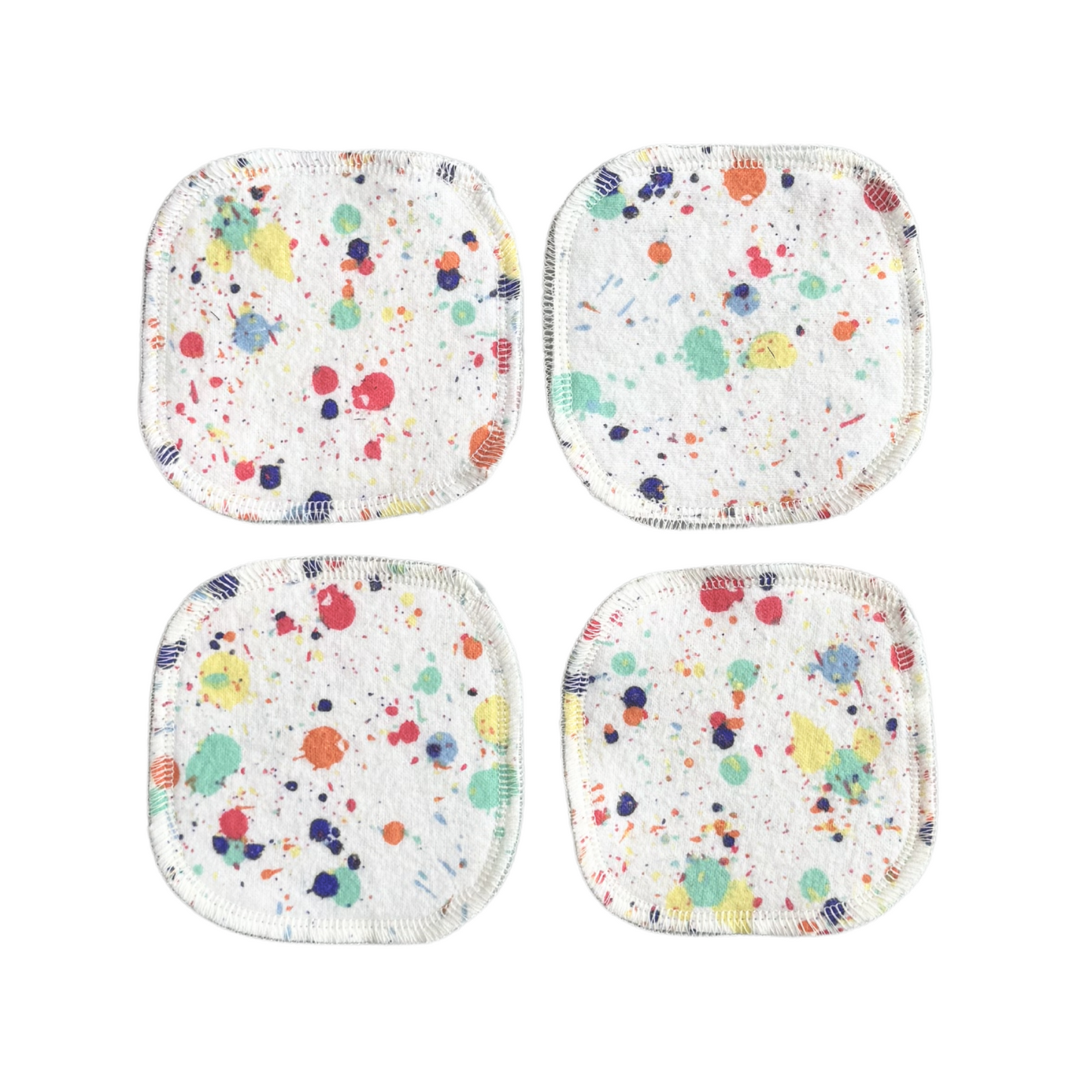 Large Re-usable Cotton Facial Rounds - Pack of 4 Rounds