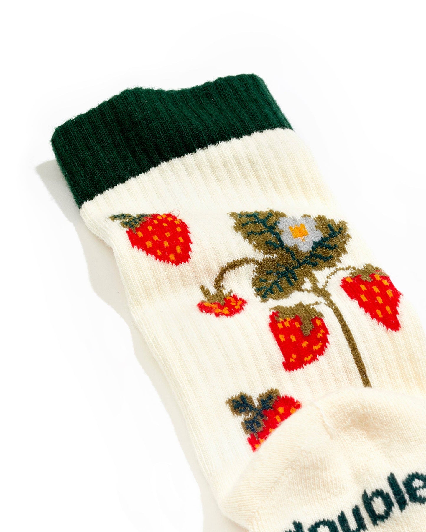 Organic Cotton Grown-up Socks - Strawberries