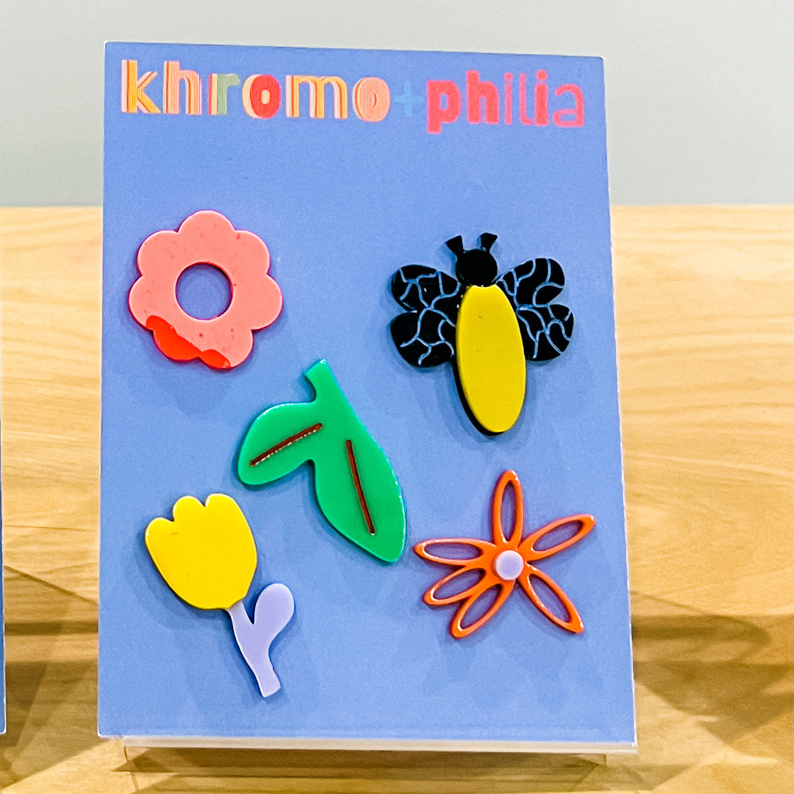 khromophilia - flower mismatched earrings