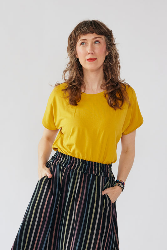 Short Sleeve Every Day Top - Golden Bamboo