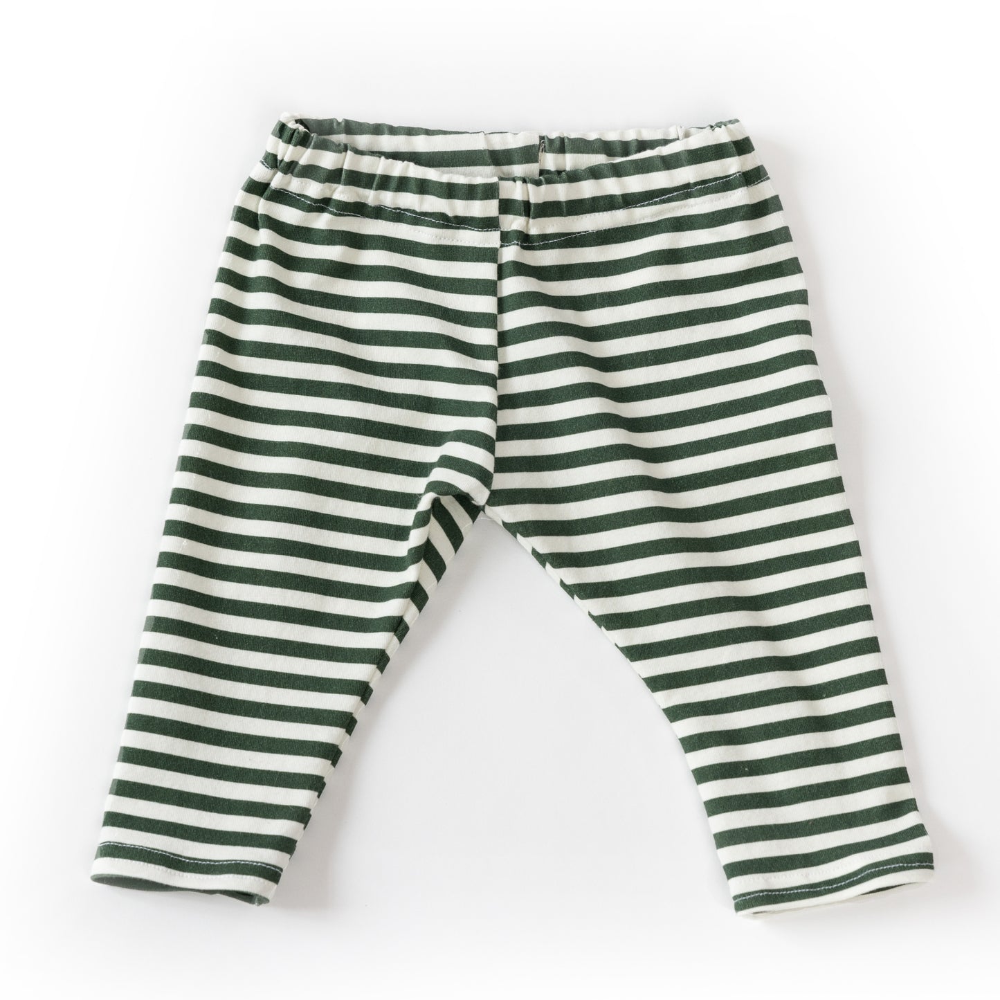Baby & Kid Organic Leggings - Green Stripes