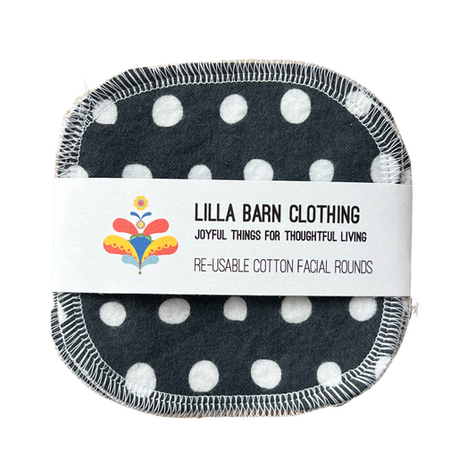 Large Re-usable Cotton Facial Rounds - Pack of 4 Rounds
