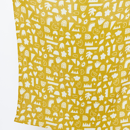 Organic Cotton Baby Blanket/Swaddle - Doodles