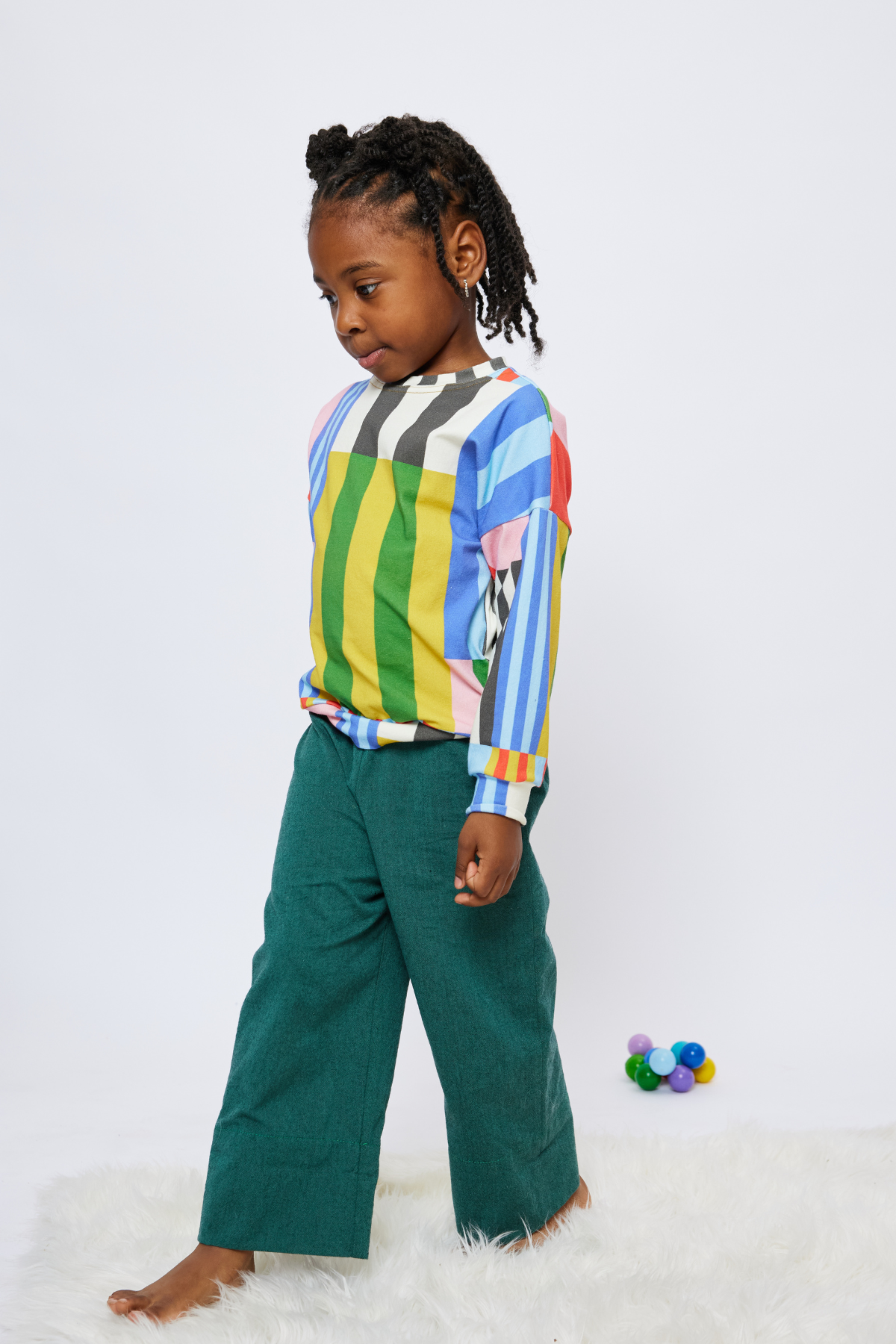 Baby & Toddler Pullover Top - Window Stripes