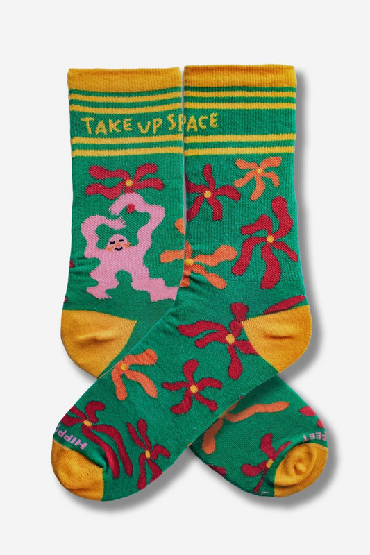 Liz Pop Art - Take Up Space Crew Socks