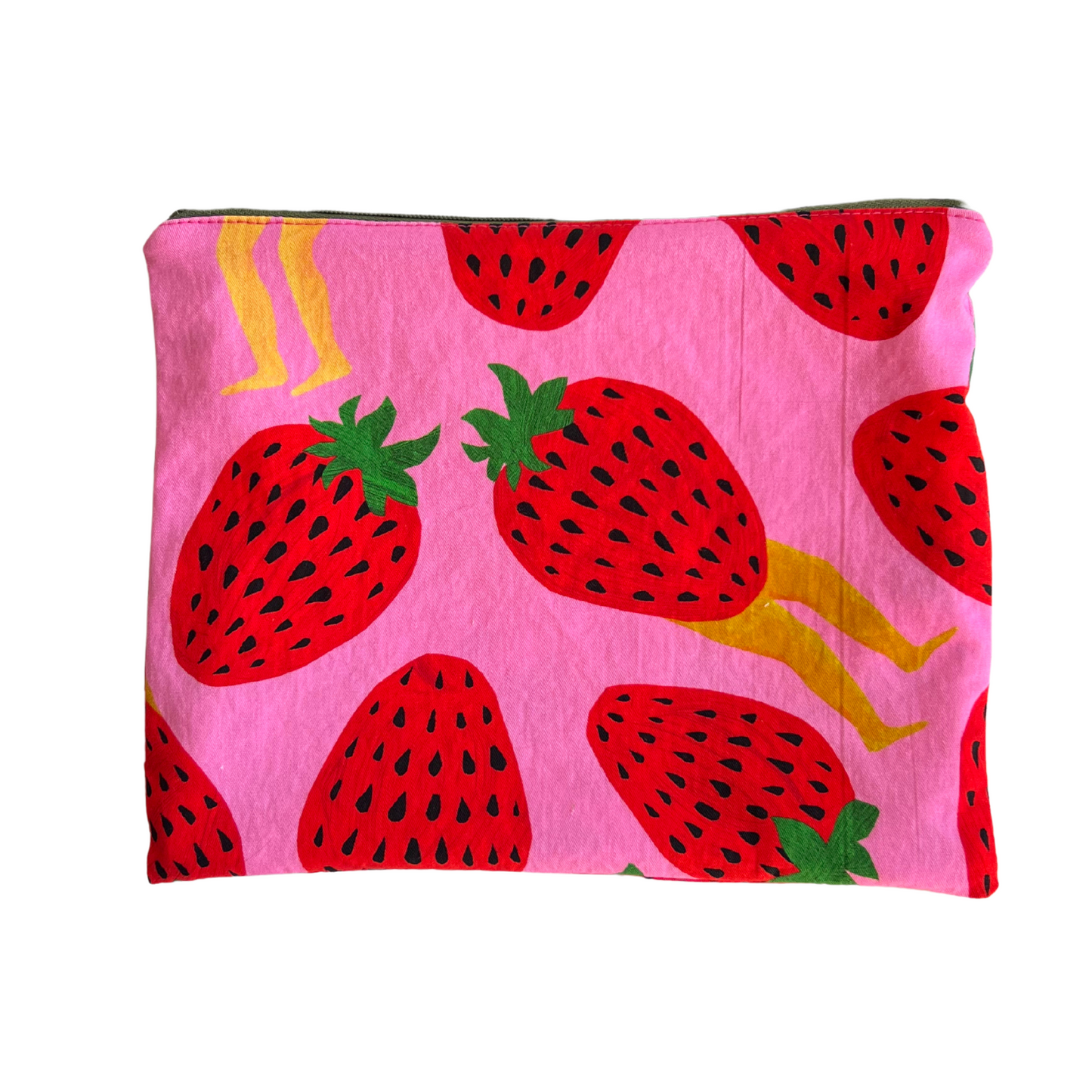 Zipper Pouch - Walking Strawbs