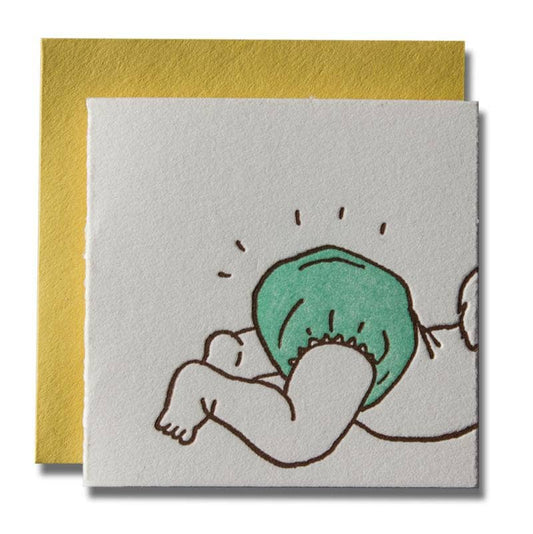 Bottoms Up Tiny New Baby/Parent Card