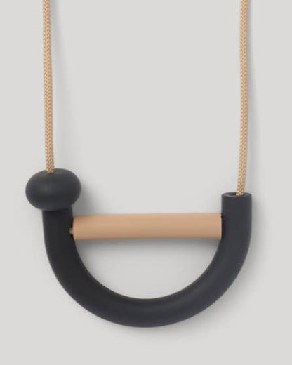 Charcoal Arch Teething Necklace