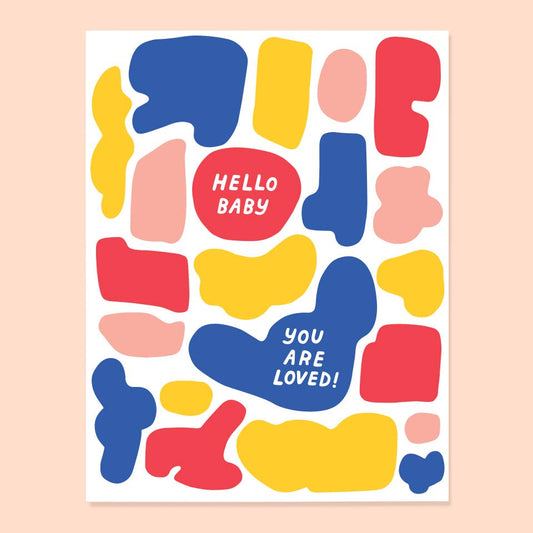 Hello Baby Card - Blank Inside