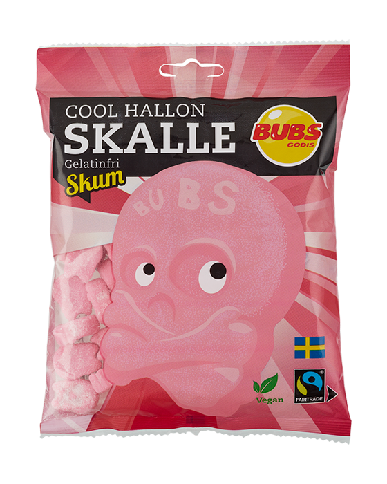 Bubs Swedish Candy Gummy Candy in a pink bag