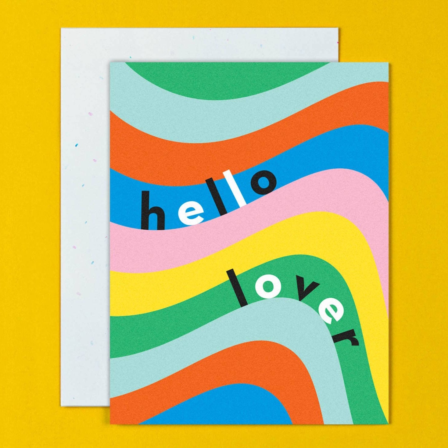hello lover blank greeting card