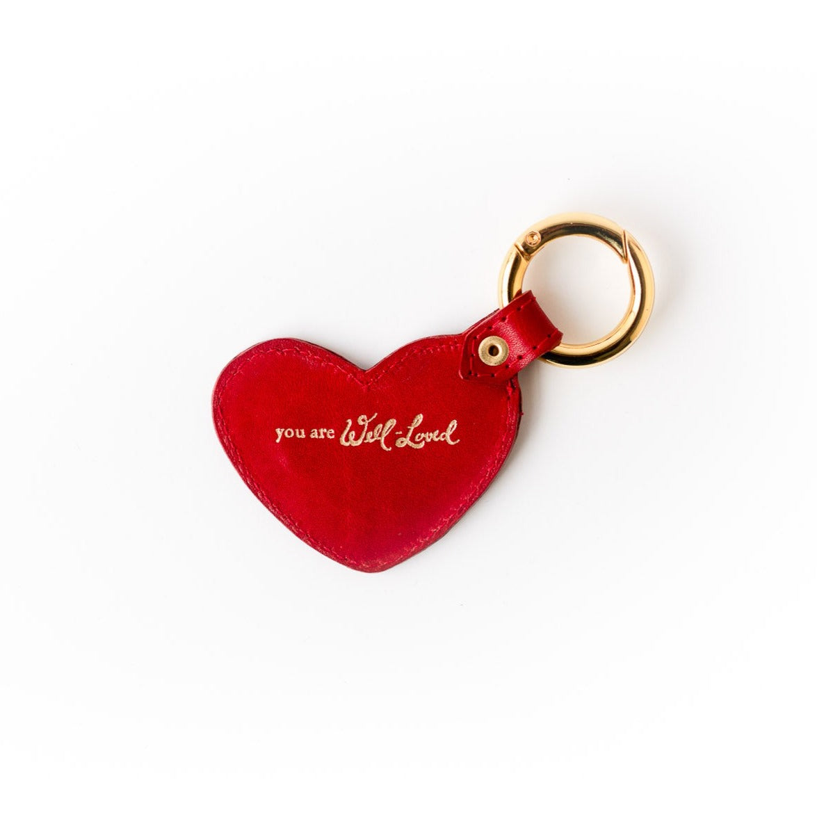 Well-Loved Heart Key Ring