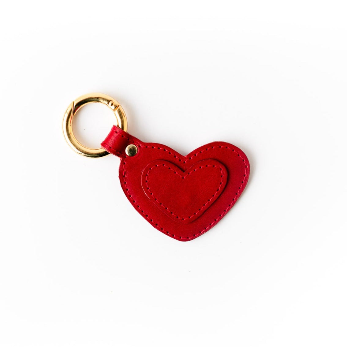 Well-Loved Heart Key Ring