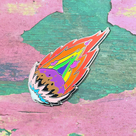 LGBTQ Comet Enamel Pin